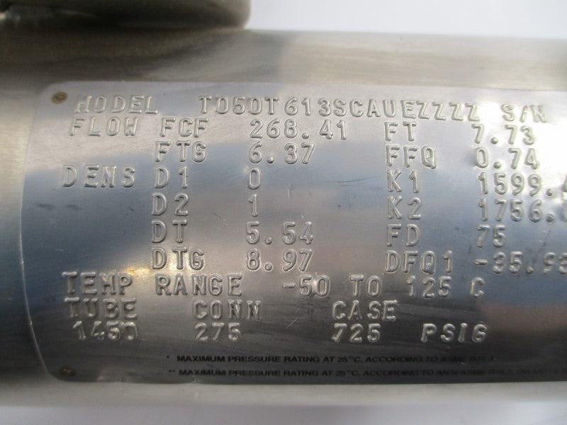 MICRO MOTION T050T6138CAUEZZZZ 17.3V 275PSI NSNP