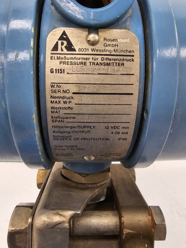 ROSEMOUNT G1151LLT6E22H0L4 12VDC UNMP