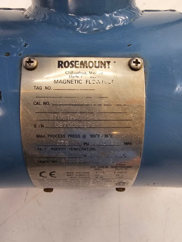 ROSEMOUNT 8705THA005P1N0W0 40VDC 275PSI UNMP