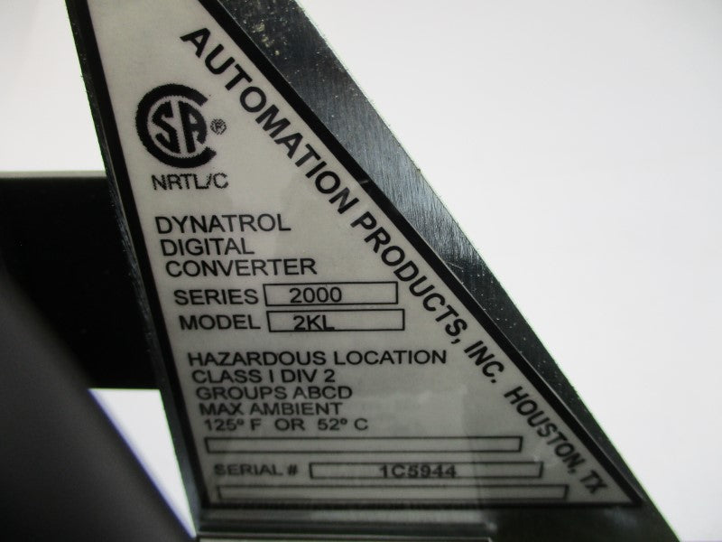 AUTOMATION PRODUCTS 2KL SERIES 2000 115VAC NSNP