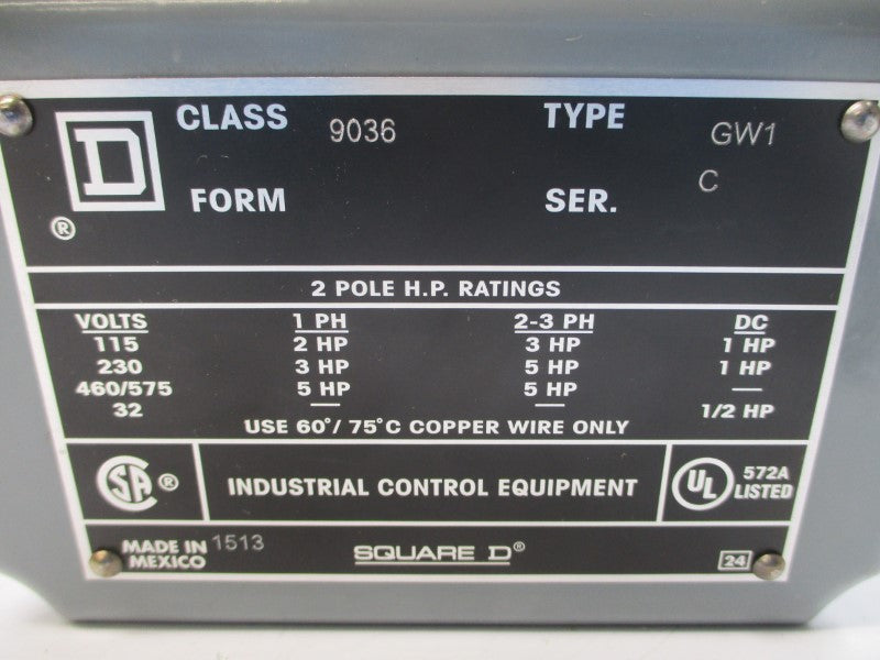 SQUARE D 9036GW1 SER. C 460/575V 572A NSMP