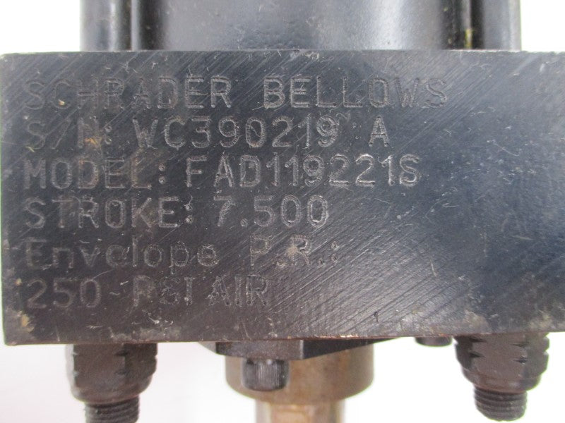 SCHRADER BELLOWS FAD119221S 250PSI NSNP