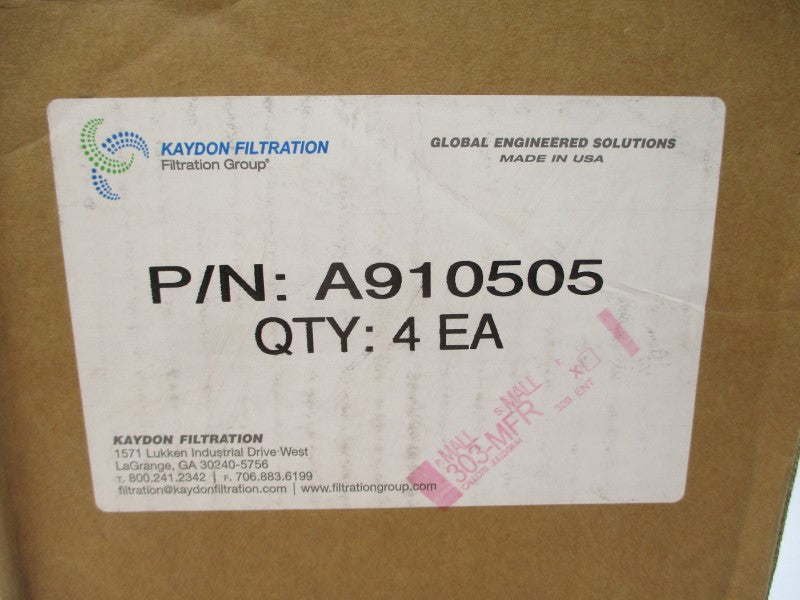 KAYDON FILTRATION A910505 (PKG OF 4) NSFS