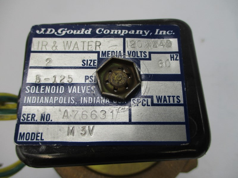 J.D.GOULD M3V 120V 5-125PSI 2" NSNP