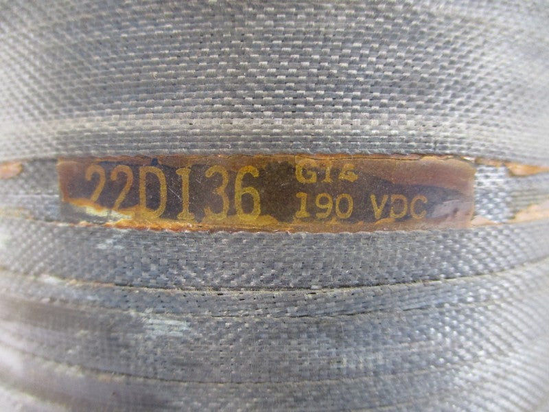 GENERAL ELECTRIC 22D136G14 190VDC (AS IS) UNMP