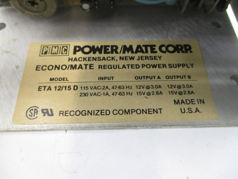 PMC ETA12/15D 115/230VAC 2/1A UNMP