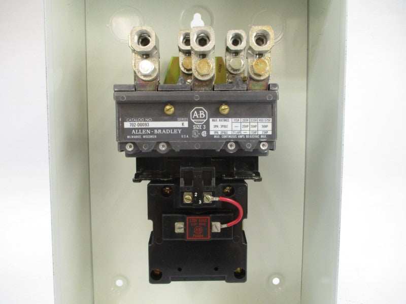 ALLEN BRADLEY 702L-DAD93 SER. K 110/120V 90A NSNP