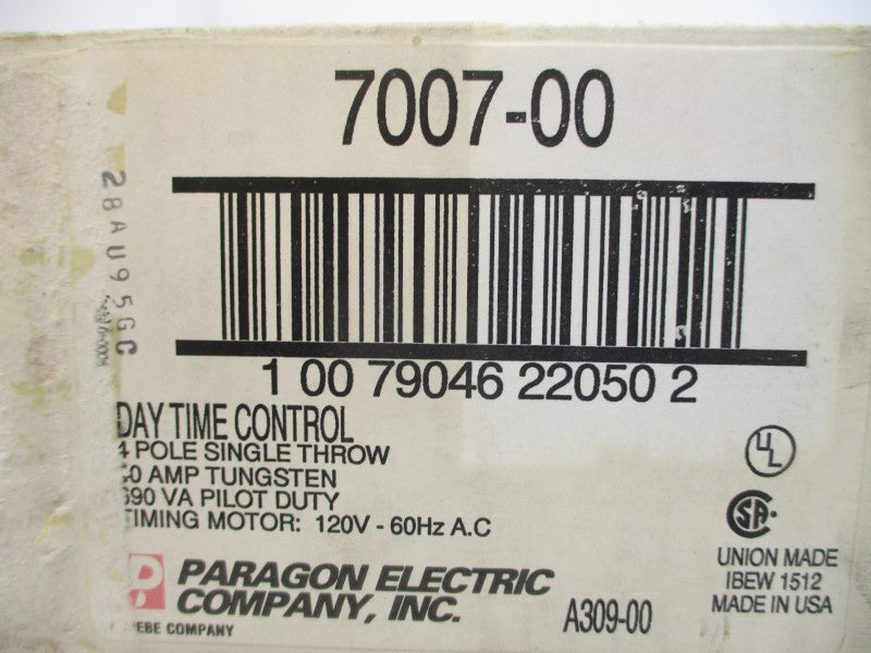 PARAGON ELECTRIC 7007-00 120VAC 40A NSMP