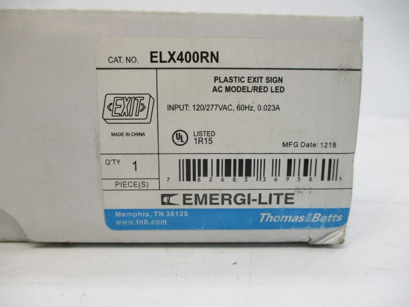 THOMAS&BETTS ELX400RN 120/277VAC 0.023A NSMP