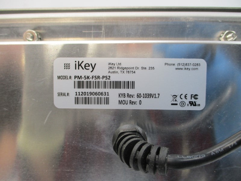 IKEY PM-5K-FSR-PS2 REV. 60-1039V1.7 NSMP