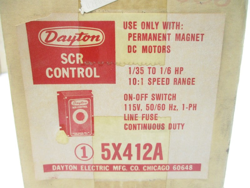 DAYTON ELECTRIC 5X412A 115V NSMP