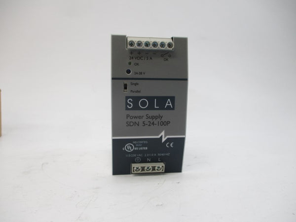 SOLA SDN5-24-100P 115/230VAC 2.2/1.0A NSMP