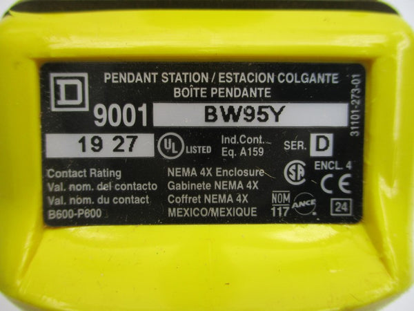 SQUARE D 9001BW95Y SER. D NSMP