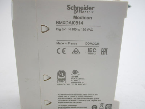 SCHNEIDER ELECTRIC BMXDAI0814 100-120VAC NSMP