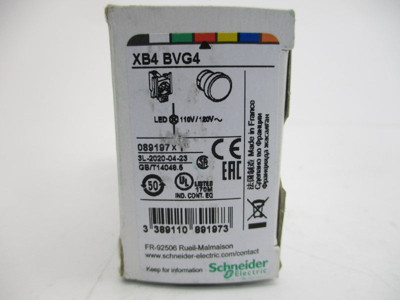 SCHNEIDER ELECTRIC XB4BVG4 110/120V NSMP