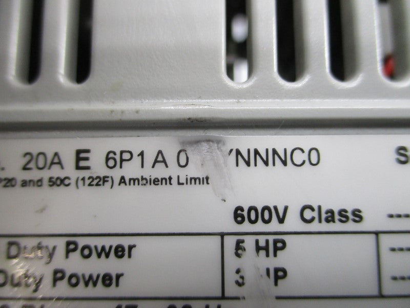 ALLEN BRADLEY 20AE6P1A0AYNNNC0 SER. A F/W 3.002 432-660VAC 7.5A UNMP