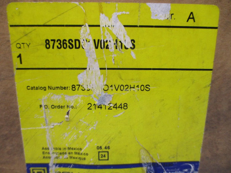SQUARE D 8736SDO1V02H10S SER. A 110/120V 15-45A NSMP
