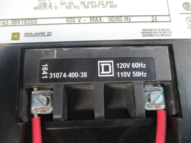 SQUARE D 8536SEO1V02H31S SER. A 110/120V 30-90A NSNP