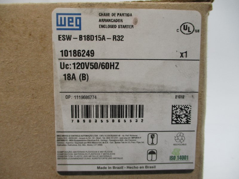 WEG ESW-B18D15A-R32 10186249 120V 18A NSMP