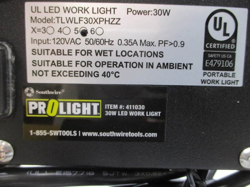 PROLIGHT 411030 TLWLF30XPHZZ 120VAC 0.35A NSMP