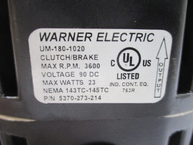 WARNER ELECTRIC 5370-273-214 90VDC NSMP
