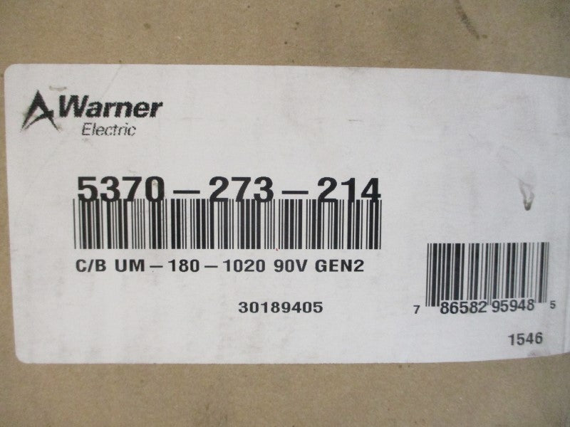 WARNER ELECTRIC 5370-273-214 90VDC NSMP