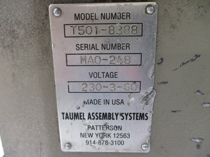 TAUMEL ASSEMBLY SYSTEMS T501-8388 230V UNMP