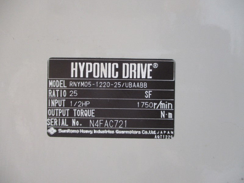 SUMITOMO RNYM05-1220-25/UBAABB 230/460V 2.15/1.08A NSNP