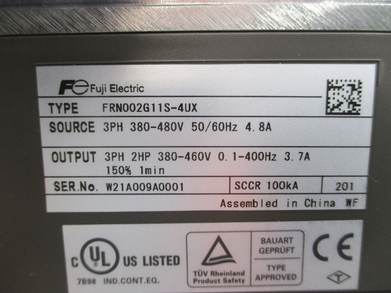 FUJI ELECTRIC FRN002G11S-4UX 380-480V 4.8A NSMP