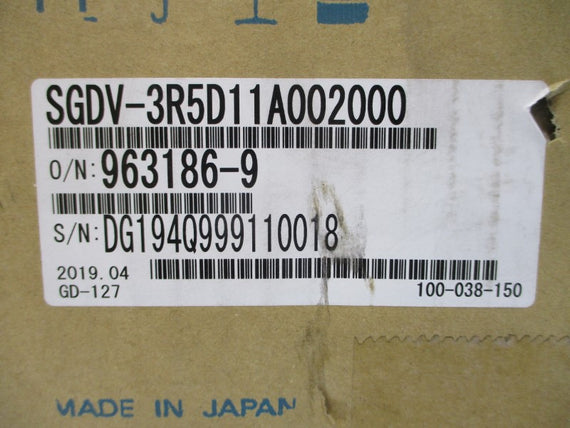 YASKAWA ELECTRIC SGDV-3R5D11A002000 380-480V 2.5A NSMP
