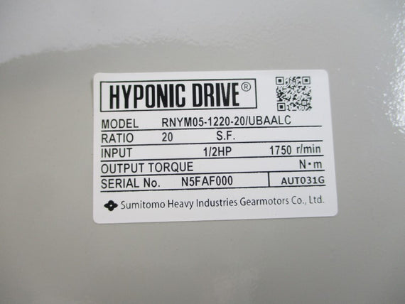 SUMITOMO RNYM05-1220-0/UBAALC 230/460V 2.15/1.08A NSMP