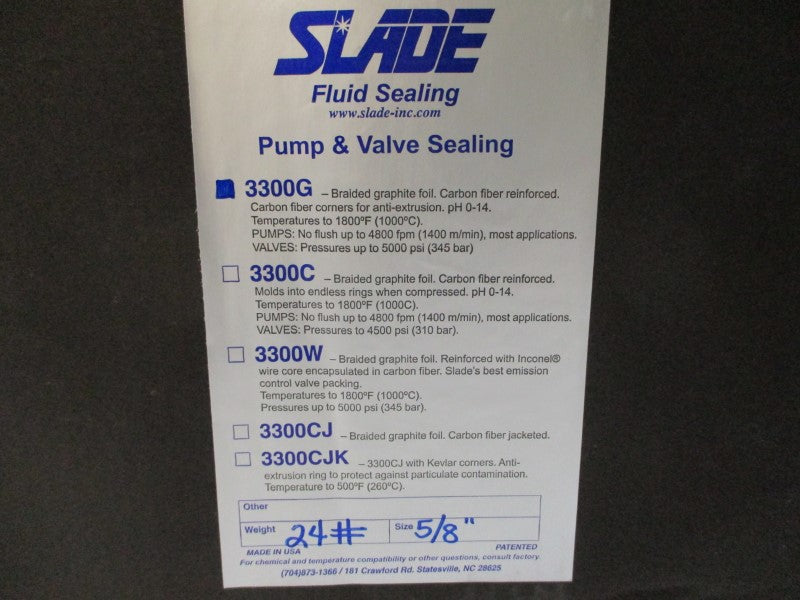 SLADE 3300G 24LBS 5/8" NSMP