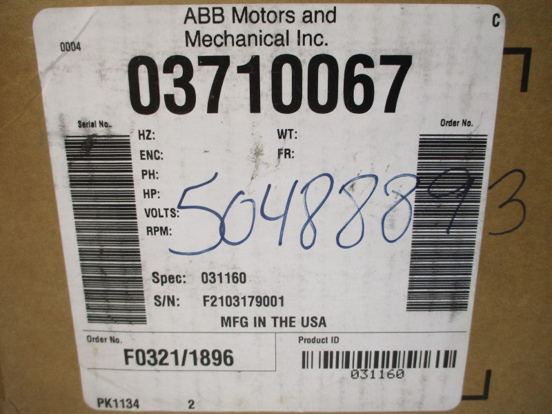 DODGE 031160 03710067 24VDC 1.14A NSMP