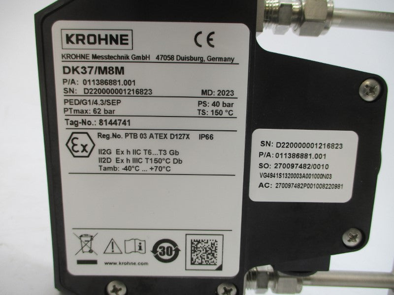 KROHNE DK37/M8M 87.024PSI NSMP