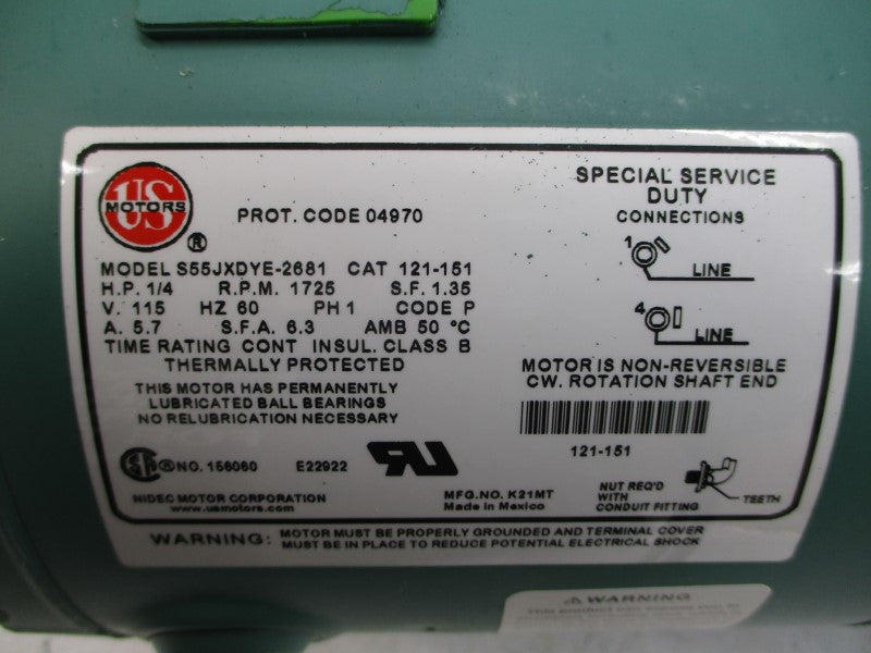 TACO 1600EAE80121151 115V 5.7A NSMP