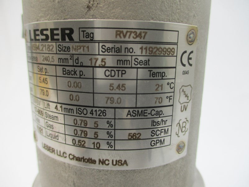 LESER 4594.2182 RV7347 79.0PSI NSNP