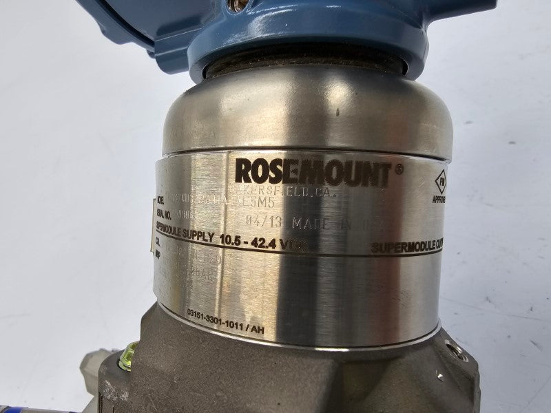 ROSEMOUNT 3051S2CD3A2A11A1AE5M5 10.5-42.4VDC 3626PSI NSNP