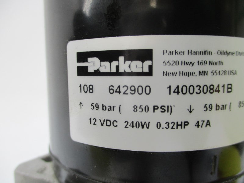 PARKER 642900 12VDC 47A 850PSI UNMP