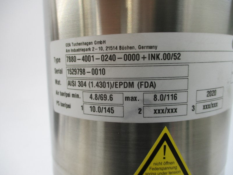 GEA 7880-4001-0240-0000+INK.00/52 145PSI NSNP