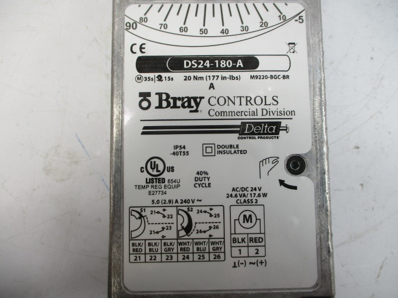 BRAY CONTROLS DS24.180-A 240V 5.0A 15-30S NSMP