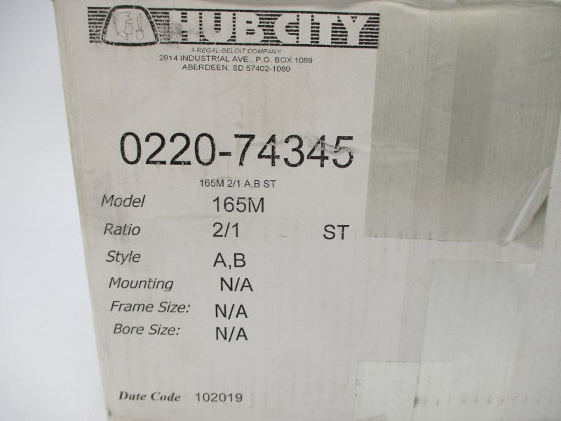 HUB CITY 0220-74345 165M NSMP