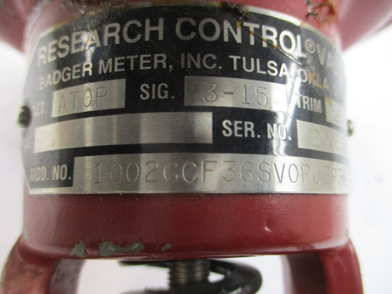 RESEARCH CONTROL 1002GCF36SV0PJEP36 UNMP