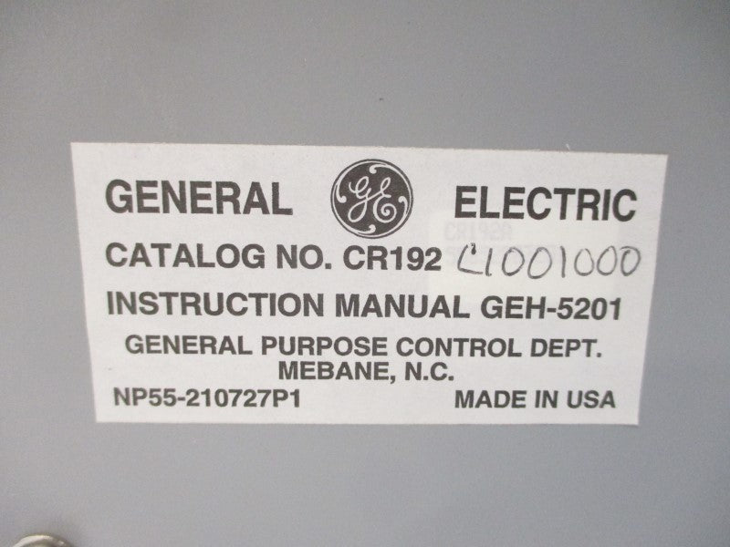 GENERAL ELECTRIC CR192C1001000 NSNP