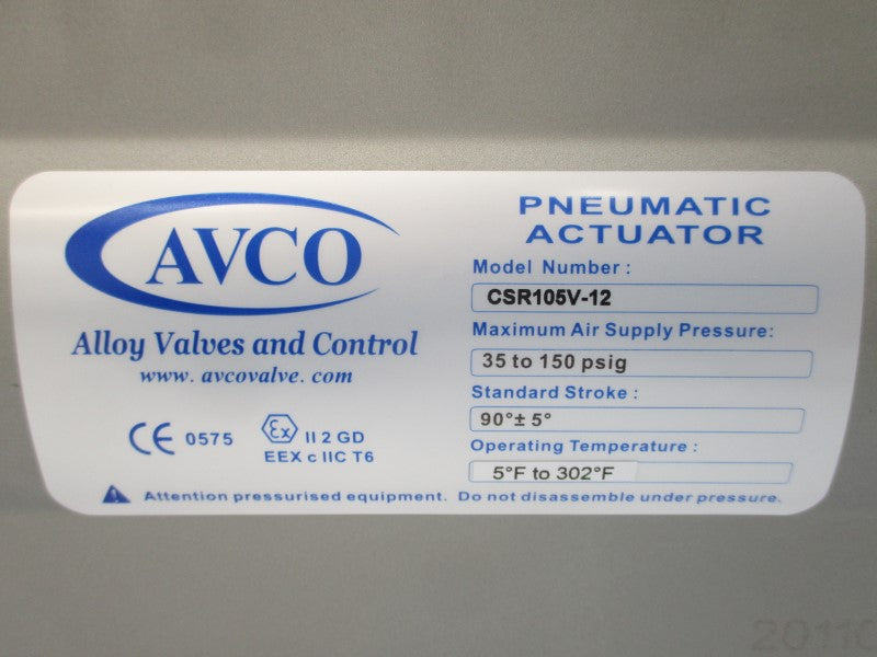 AVCO CSR105V-12 35-150PSI NSMP