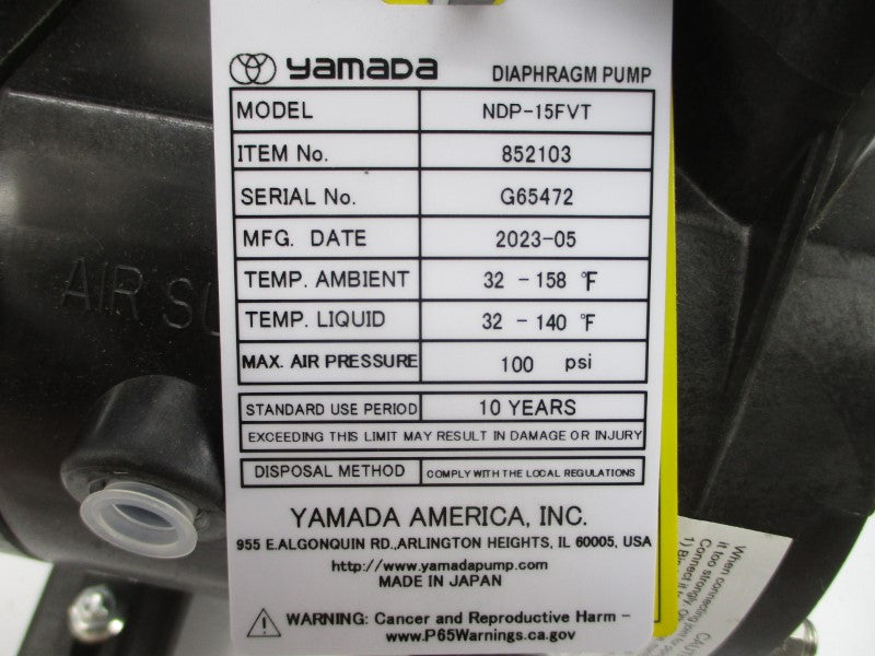 YAMADA NDP-15FVT 852103 100PSI NSNP