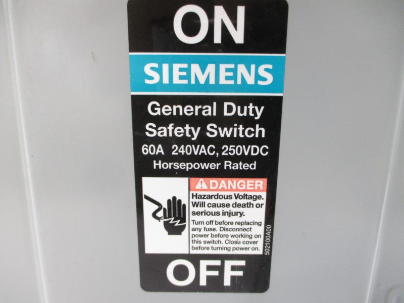 SIEMENS GNF322R 240VAC 60A NSNP