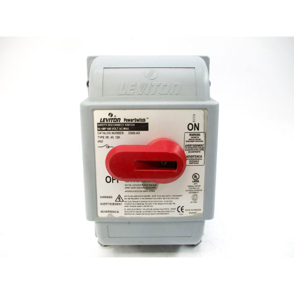 LEVITON DS60-AX 600VAC 60A UNMP
