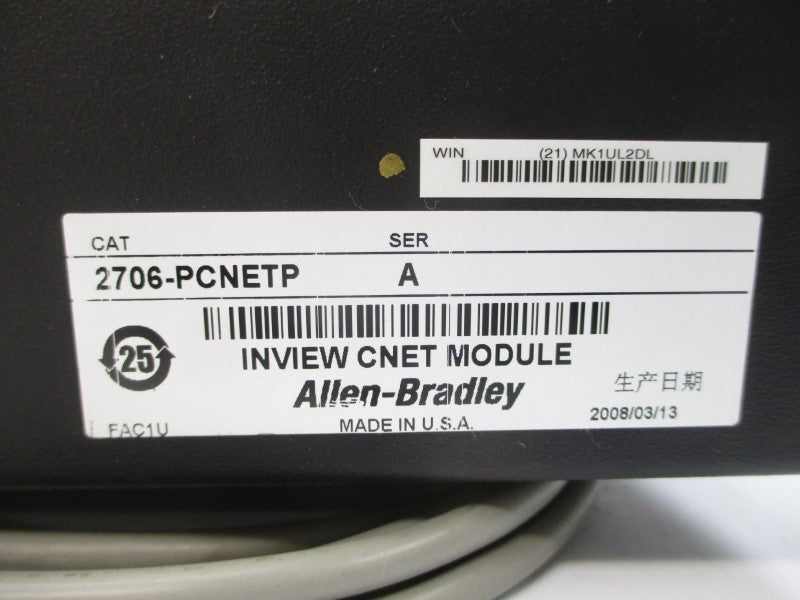 ALLEN BRADLEY 2706-PCNETP SER. A NSMP