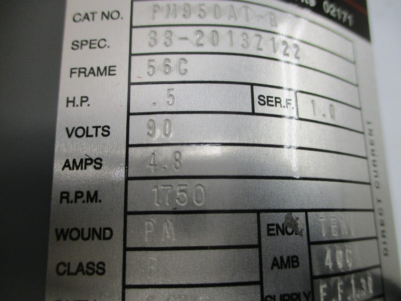 BOSTON GEAR PM950AT-B 33-2013Z122 90V 4.8A NSMP