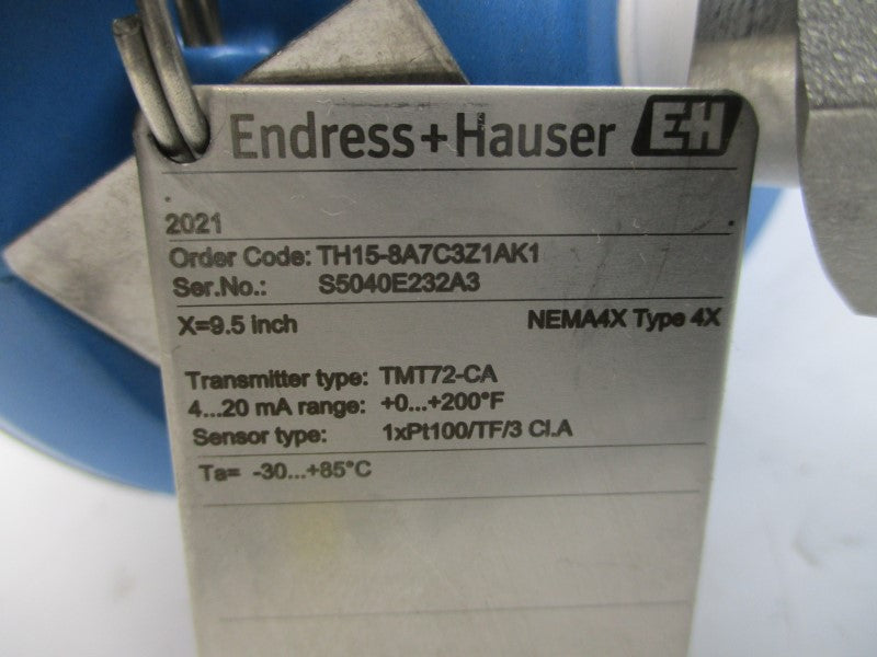 ENDRESS+HAUSER TH15-8A7C3Z1AK1 9.5" NSNP